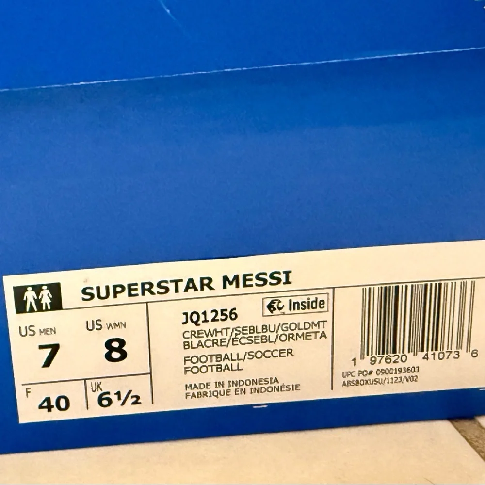 ADIDAS Superstar Messi Argentina colors sz US  M7/W8